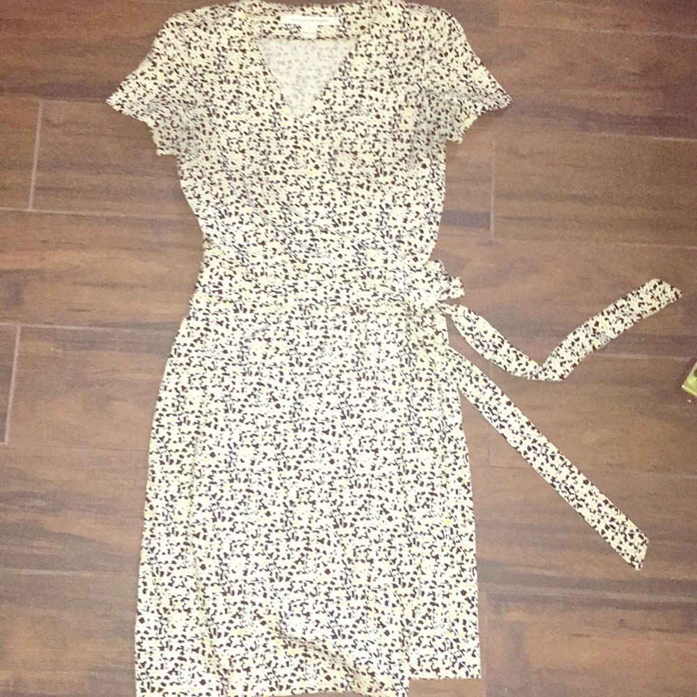 Dvf Cap Sleeve Julian wrap dress